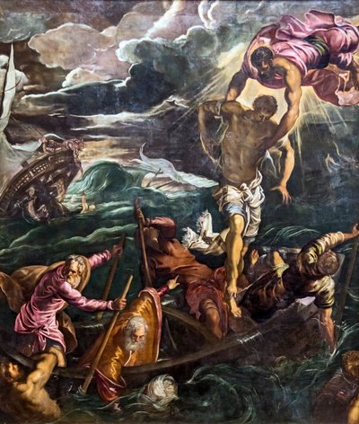 San Marco Saves a Buck during a Shipwreck by Tintoretto